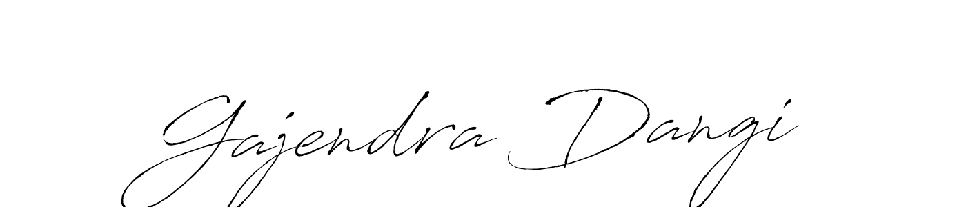 Design your own signature with our free online signature maker. With this signature software, you can create a handwritten (Antro_Vectra) signature for name Gajendra Dangi. Gajendra Dangi signature style 6 images and pictures png