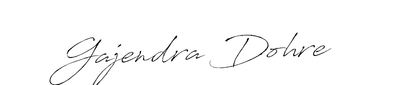 How to make Gajendra Dohre name signature. Use Antro_Vectra style for creating short signs online. This is the latest handwritten sign. Gajendra Dohre signature style 6 images and pictures png