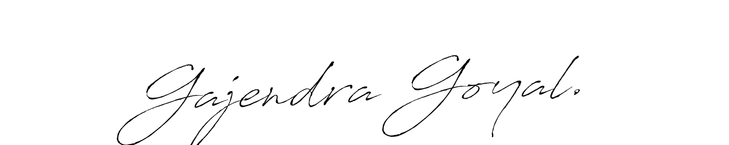How to make Gajendra Goyal. name signature. Use Antro_Vectra style for creating short signs online. This is the latest handwritten sign. Gajendra Goyal. signature style 6 images and pictures png