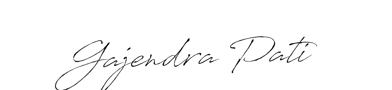 Antro_Vectra is a professional signature style that is perfect for those who want to add a touch of class to their signature. It is also a great choice for those who want to make their signature more unique. Get Gajendra Pati name to fancy signature for free. Gajendra Pati signature style 6 images and pictures png