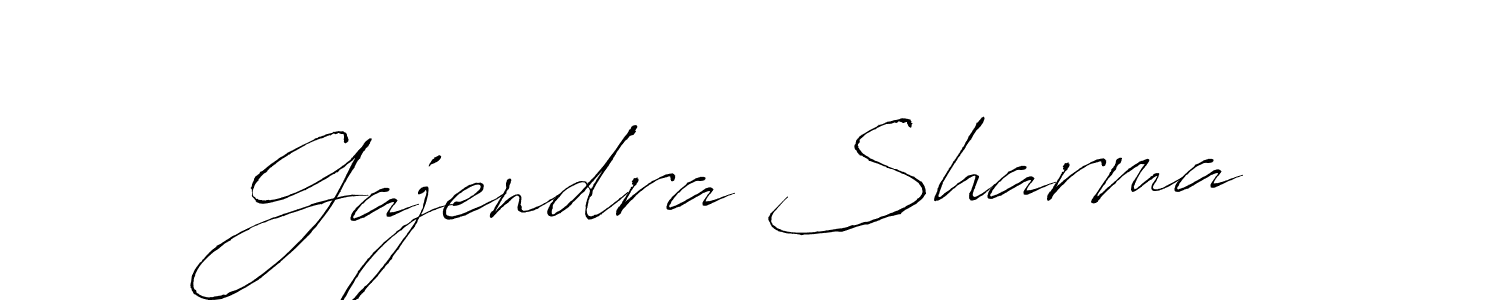 Make a beautiful signature design for name Gajendra Sharma. With this signature (Antro_Vectra) style, you can create a handwritten signature for free. Gajendra Sharma signature style 6 images and pictures png