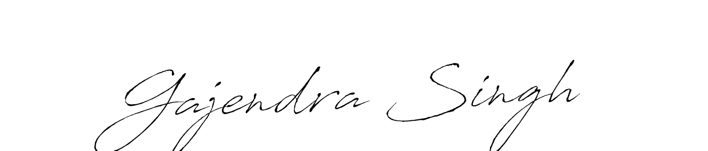 Make a beautiful signature design for name Gajendra Singh. With this signature (Antro_Vectra) style, you can create a handwritten signature for free. Gajendra Singh signature style 6 images and pictures png