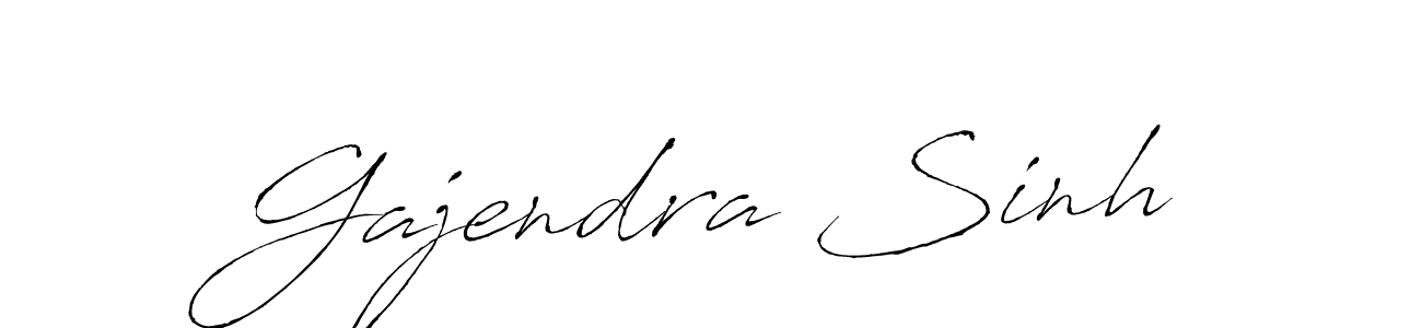 Make a beautiful signature design for name Gajendra Sinh. With this signature (Antro_Vectra) style, you can create a handwritten signature for free. Gajendra Sinh signature style 6 images and pictures png