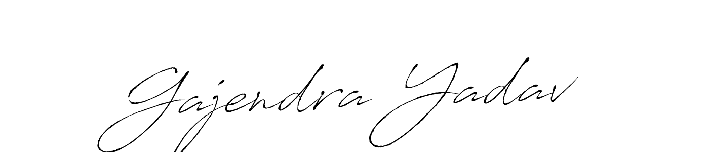 How to make Gajendra Yadav name signature. Use Antro_Vectra style for creating short signs online. This is the latest handwritten sign. Gajendra Yadav signature style 6 images and pictures png