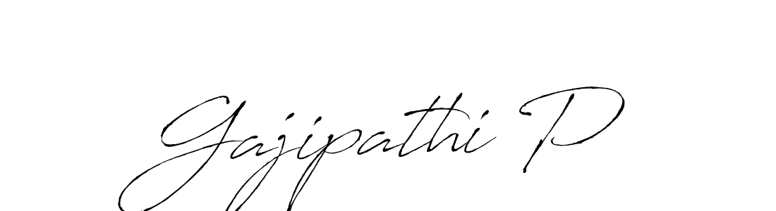 Gajipathi P stylish signature style. Best Handwritten Sign (Antro_Vectra) for my name. Handwritten Signature Collection Ideas for my name Gajipathi P. Gajipathi P signature style 6 images and pictures png