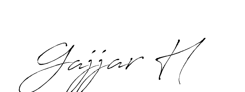 Gajjar H stylish signature style. Best Handwritten Sign (Antro_Vectra) for my name. Handwritten Signature Collection Ideas for my name Gajjar H. Gajjar H signature style 6 images and pictures png