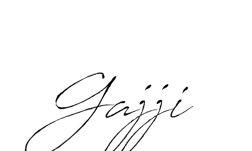 Make a beautiful signature design for name Gajji. With this signature (Antro_Vectra) style, you can create a handwritten signature for free. Gajji signature style 6 images and pictures png