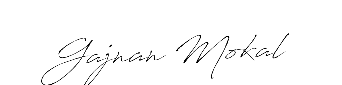 How to make Gajnan Mokal signature? Antro_Vectra is a professional autograph style. Create handwritten signature for Gajnan Mokal name. Gajnan Mokal signature style 6 images and pictures png