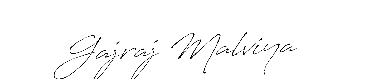 Create a beautiful signature design for name Gajraj Malviya. With this signature (Antro_Vectra) fonts, you can make a handwritten signature for free. Gajraj Malviya signature style 6 images and pictures png