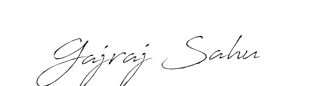 Make a beautiful signature design for name Gajraj Sahu. With this signature (Antro_Vectra) style, you can create a handwritten signature for free. Gajraj Sahu signature style 6 images and pictures png