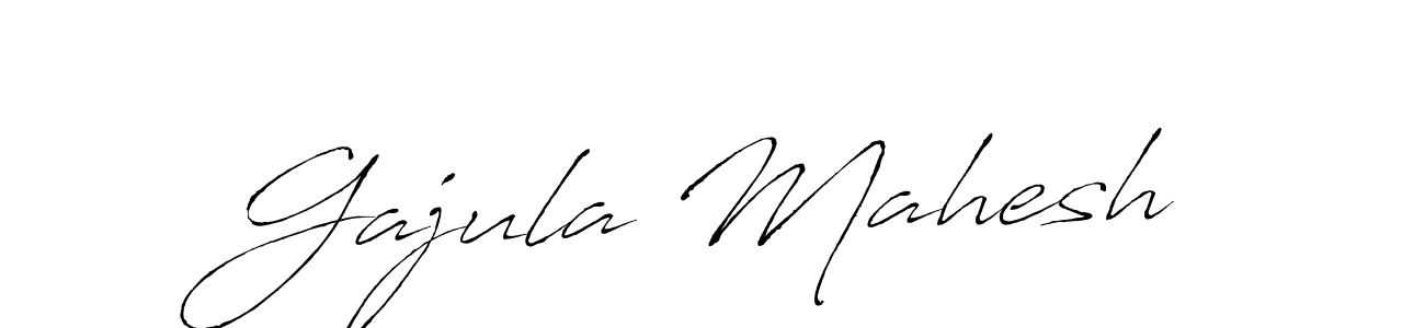 Make a beautiful signature design for name Gajula Mahesh. With this signature (Antro_Vectra) style, you can create a handwritten signature for free. Gajula Mahesh signature style 6 images and pictures png