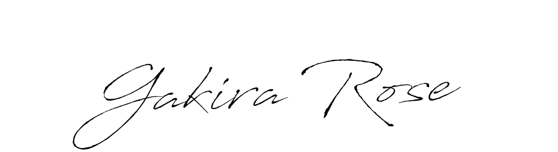 Make a beautiful signature design for name Gakira Rose. With this signature (Antro_Vectra) style, you can create a handwritten signature for free. Gakira Rose signature style 6 images and pictures png
