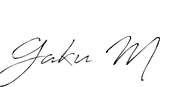 Design your own signature with our free online signature maker. With this signature software, you can create a handwritten (Antro_Vectra) signature for name Gaku M. Gaku M signature style 6 images and pictures png