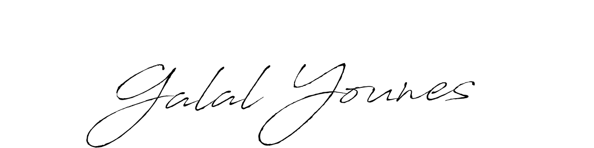 How to make Galal Younes signature? Antro_Vectra is a professional autograph style. Create handwritten signature for Galal Younes name. Galal Younes signature style 6 images and pictures png