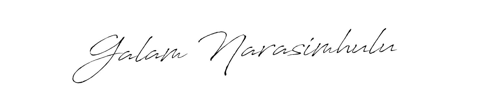 You should practise on your own different ways (Antro_Vectra) to write your name (Galam Narasimhulu) in signature. don't let someone else do it for you. Galam Narasimhulu signature style 6 images and pictures png