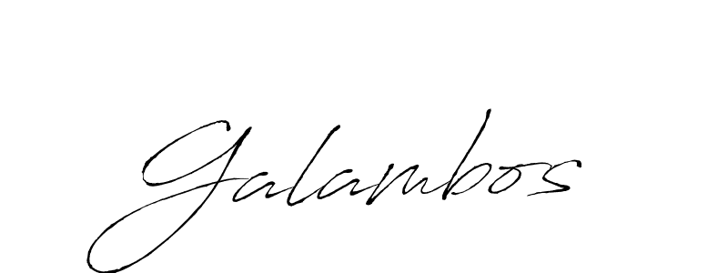 You should practise on your own different ways (Antro_Vectra) to write your name (Galambos) in signature. don't let someone else do it for you. Galambos signature style 6 images and pictures png