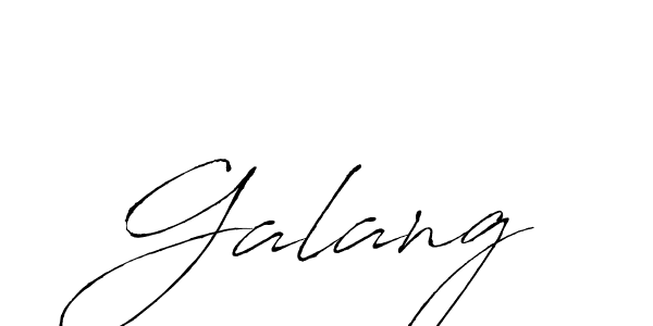 Antro_Vectra is a professional signature style that is perfect for those who want to add a touch of class to their signature. It is also a great choice for those who want to make their signature more unique. Get Galang name to fancy signature for free. Galang signature style 6 images and pictures png