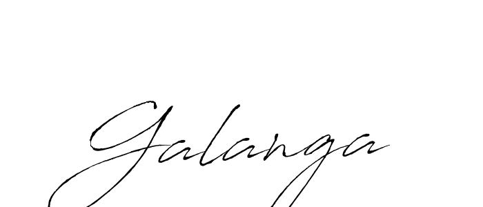 How to make Galanga signature? Antro_Vectra is a professional autograph style. Create handwritten signature for Galanga name. Galanga signature style 6 images and pictures png