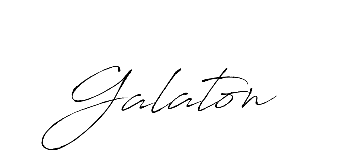 Use a signature maker to create a handwritten signature online. With this signature software, you can design (Antro_Vectra) your own signature for name Galaton. Galaton signature style 6 images and pictures png