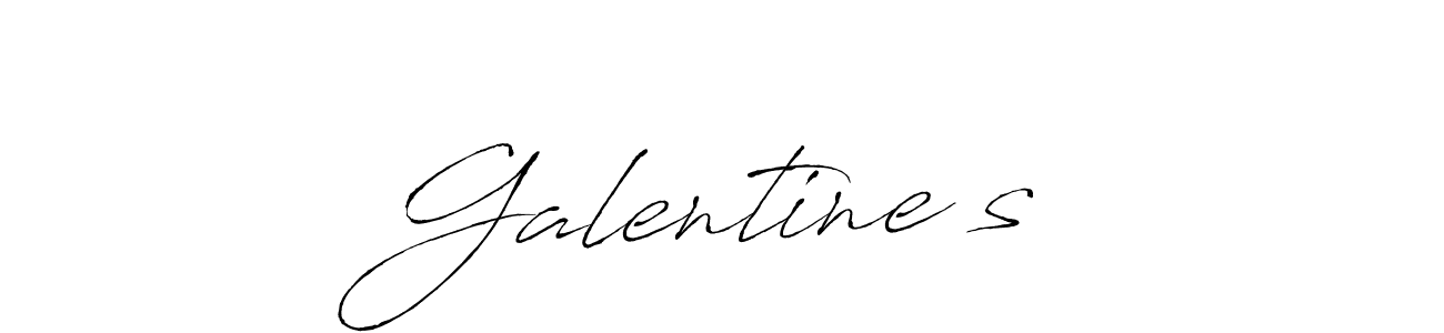 Design your own signature with our free online signature maker. With this signature software, you can create a handwritten (Antro_Vectra) signature for name Galentine’s. Galentine’s signature style 6 images and pictures png