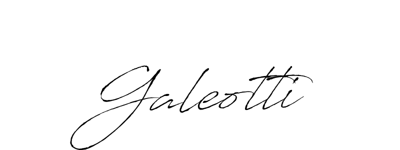 How to make Galeotti signature? Antro_Vectra is a professional autograph style. Create handwritten signature for Galeotti name. Galeotti signature style 6 images and pictures png