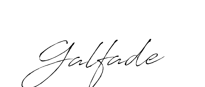 Make a beautiful signature design for name Galfade. With this signature (Antro_Vectra) style, you can create a handwritten signature for free. Galfade signature style 6 images and pictures png