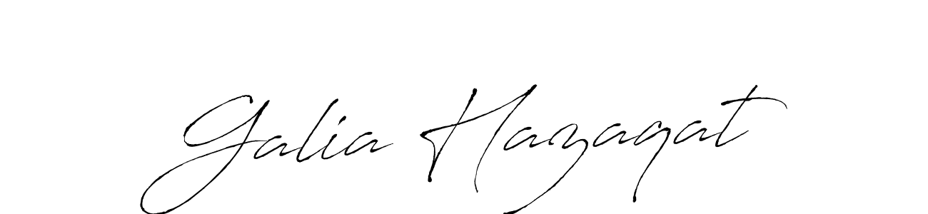 Create a beautiful signature design for name Galia Hazaqat. With this signature (Antro_Vectra) fonts, you can make a handwritten signature for free. Galia Hazaqat signature style 6 images and pictures png