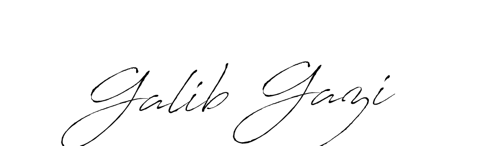 You should practise on your own different ways (Antro_Vectra) to write your name (Galib Gazi) in signature. don't let someone else do it for you. Galib Gazi signature style 6 images and pictures png