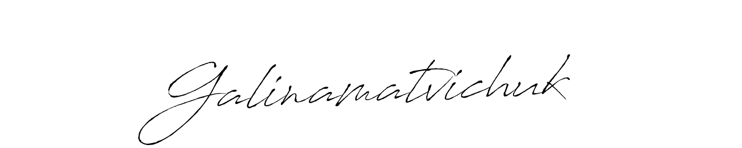 Design your own signature with our free online signature maker. With this signature software, you can create a handwritten (Antro_Vectra) signature for name Galinamatvichuk. Galinamatvichuk signature style 6 images and pictures png