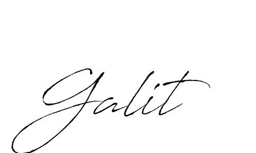 You should practise on your own different ways (Antro_Vectra) to write your name (Galit) in signature. don't let someone else do it for you. Galit signature style 6 images and pictures png