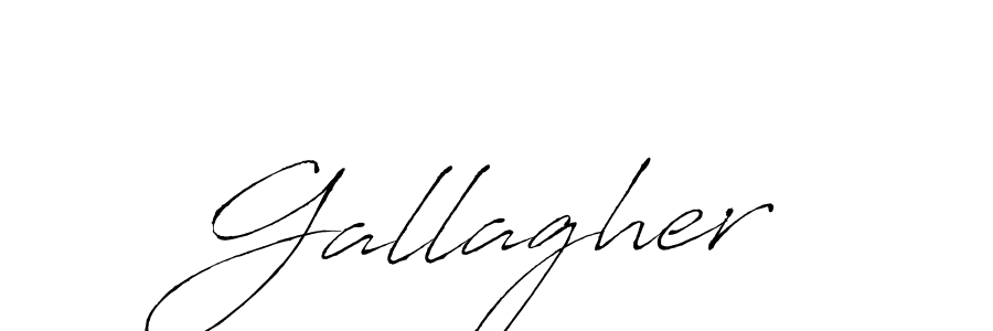 Use a signature maker to create a handwritten signature online. With this signature software, you can design (Antro_Vectra) your own signature for name Gallagher. Gallagher signature style 6 images and pictures png