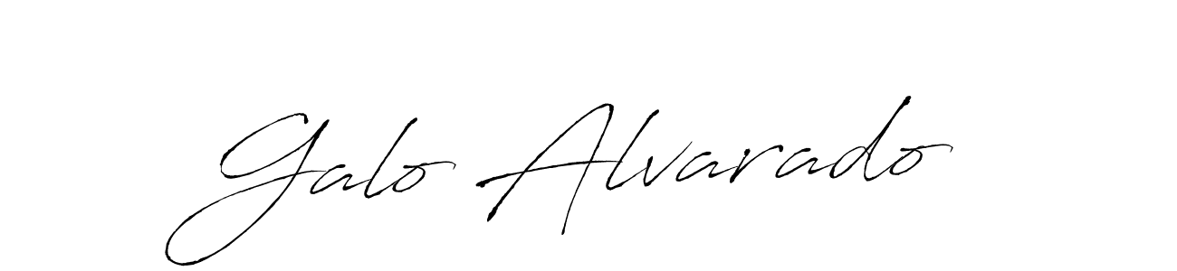 How to make Galo Alvarado name signature. Use Antro_Vectra style for creating short signs online. This is the latest handwritten sign. Galo Alvarado signature style 6 images and pictures png