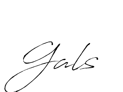 Create a beautiful signature design for name Gals. With this signature (Antro_Vectra) fonts, you can make a handwritten signature for free. Gals signature style 6 images and pictures png