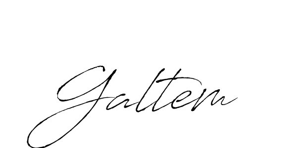 Design your own signature with our free online signature maker. With this signature software, you can create a handwritten (Antro_Vectra) signature for name Galtem. Galtem signature style 6 images and pictures png