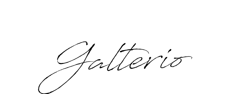 Make a beautiful signature design for name Galterio. With this signature (Antro_Vectra) style, you can create a handwritten signature for free. Galterio signature style 6 images and pictures png