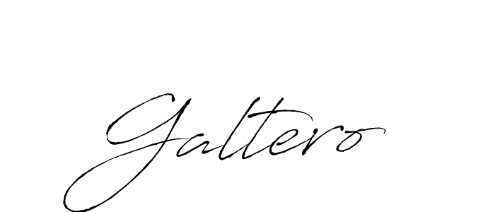 Design your own signature with our free online signature maker. With this signature software, you can create a handwritten (Antro_Vectra) signature for name Galtero. Galtero signature style 6 images and pictures png