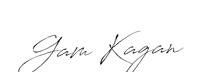 Also we have Gam Kagan name is the best signature style. Create professional handwritten signature collection using Antro_Vectra autograph style. Gam Kagan signature style 6 images and pictures png