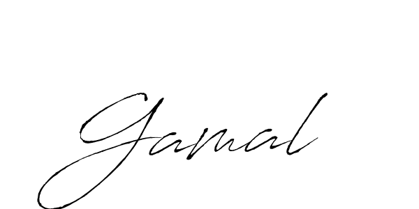 How to make Gamal  name signature. Use Antro_Vectra style for creating short signs online. This is the latest handwritten sign. Gamal  signature style 6 images and pictures png