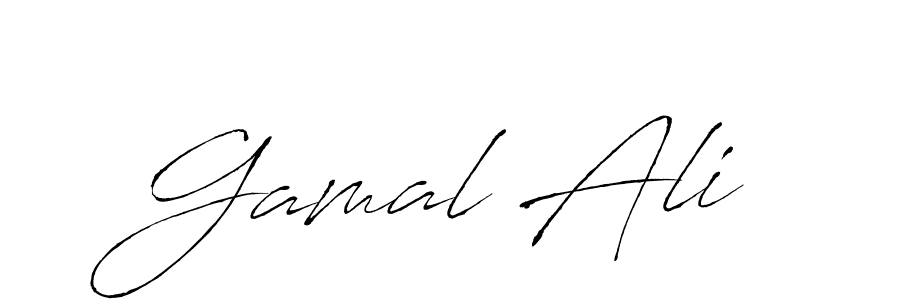 Design your own signature with our free online signature maker. With this signature software, you can create a handwritten (Antro_Vectra) signature for name Gamal Ali. Gamal Ali signature style 6 images and pictures png