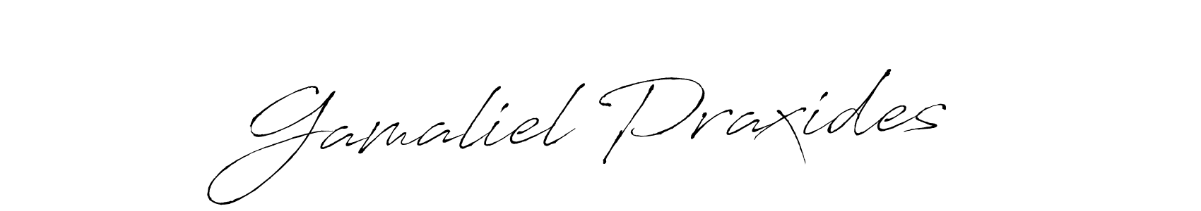 Design your own signature with our free online signature maker. With this signature software, you can create a handwritten (Antro_Vectra) signature for name Gamaliel Praxides. Gamaliel Praxides signature style 6 images and pictures png