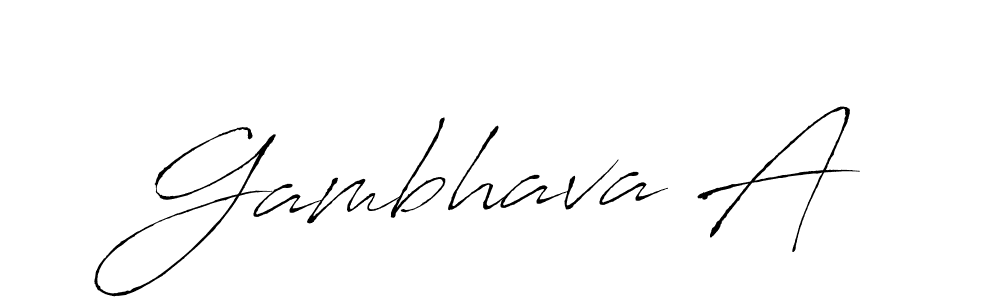 It looks lik you need a new signature style for name Gambhava A. Design unique handwritten (Antro_Vectra) signature with our free signature maker in just a few clicks. Gambhava A signature style 6 images and pictures png