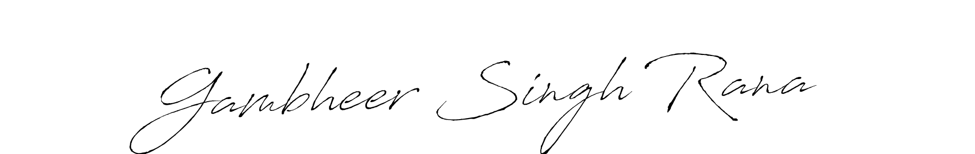 It looks lik you need a new signature style for name Gambheer Singh Rana. Design unique handwritten (Antro_Vectra) signature with our free signature maker in just a few clicks. Gambheer Singh Rana signature style 6 images and pictures png