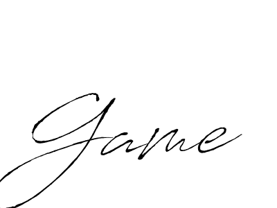 Use a signature maker to create a handwritten signature online. With this signature software, you can design (Antro_Vectra) your own signature for name Game. Game signature style 6 images and pictures png