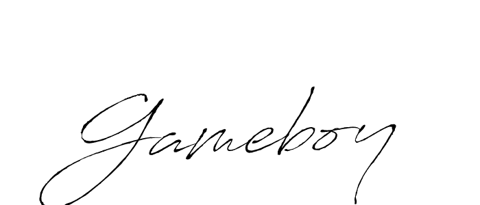 Design your own signature with our free online signature maker. With this signature software, you can create a handwritten (Antro_Vectra) signature for name Gameboy. Gameboy signature style 6 images and pictures png
