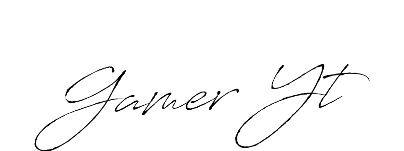 You should practise on your own different ways (Antro_Vectra) to write your name (Gamer Yt) in signature. don't let someone else do it for you. Gamer Yt signature style 6 images and pictures png