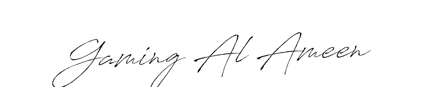 It looks lik you need a new signature style for name Gaming Al Ameen. Design unique handwritten (Antro_Vectra) signature with our free signature maker in just a few clicks. Gaming Al Ameen signature style 6 images and pictures png