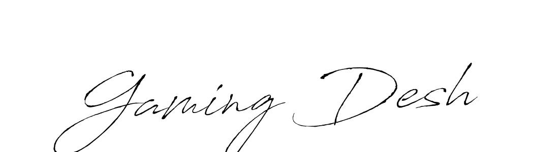 Gaming Desh stylish signature style. Best Handwritten Sign (Antro_Vectra) for my name. Handwritten Signature Collection Ideas for my name Gaming Desh. Gaming Desh signature style 6 images and pictures png