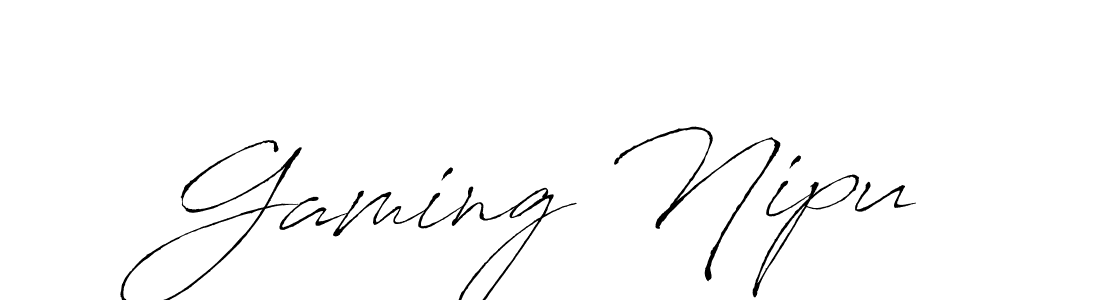 You should practise on your own different ways (Antro_Vectra) to write your name (Gaming Nipu) in signature. don't let someone else do it for you. Gaming Nipu signature style 6 images and pictures png