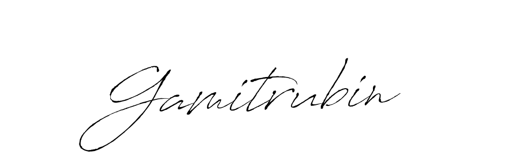 Use a signature maker to create a handwritten signature online. With this signature software, you can design (Antro_Vectra) your own signature for name Gamitrubin. Gamitrubin signature style 6 images and pictures png