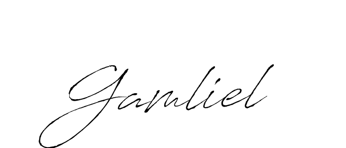 Design your own signature with our free online signature maker. With this signature software, you can create a handwritten (Antro_Vectra) signature for name Gamliel. Gamliel signature style 6 images and pictures png